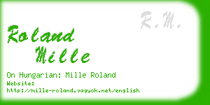 roland mille business card